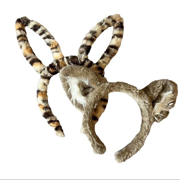 Great Wolf Lodge Other - 2 Furry Animal Ear Bear Bunny Child Adult Headbands Great Wolf Lodge Novelty